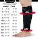 Mojo Compression Calf Sleeves 20-30mmHg - Plus Size 5XL Black - Shin Splint Support - Buy Online on GoSupps.com