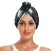 Flying Saucer in Dark Cosmos Space Hair Towel 2 Pack Super Absorbent Hair Drying Towel Quick Dry Hair Turbans Head Towel with Button Twisty Wrap for Women Girls