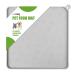 Coomazy bowl pad for dogs and cats silicone feed mat slide -resistant bowl pad for dog bowl waterproof bowl food mat (30x30cm ash) Small: 30x30cm ash