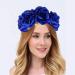 amangul Rose Flower Headband for Bridal Women Wedding Hairband Rose Headhoop Elegant Headpiece Lady Girl Party Hair Decors(Red) - Buy Online on GoSupps.com