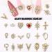 24 Pcs Shiny 3D Nail Charms: Gold Metal Rhinestones Gems for Luxury Nail Art - DIY Crafts - Buy Online on GoSupps.com