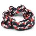 Stylbreaker Women s Elastic Hair Tie with Retro Pattern - Triangular Cloth Scrunchie in Red-Black-Gray - Braid Rubber Hair Band 04027015 - Buy Online on GoSupps.com