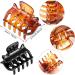 12 Pieces Small Hair Clips 3cm x 2cm/1.18inch x 0.78 inch Mini Hair Claw Clips Plastic Hair Jaw Clips for Women and Girls (Black and Brown) - Buy Online on GoSupps.com
