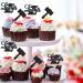 MonMon & Craft Congrats Lawyer Cupcake Toppers/Lawyer Graduation Cupcake Decor/Lawyer up Cupcake Toppers/Law School Graduation Party Cupcake Decorations/Black Glitter 24 Pcs - Buy Online on GoSupps.com
