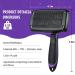 TIMINGILA Self-Cleaning Slicker Brush for Pets - Grooming Tool for Dogs, Cats, and More - Purple - Buy Online on GoSupps.com