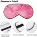 LynaRei Pink Golden Marbling Sleeping Mask - Adjustable Strap Eye Mask for Blocking Light - Buy Online on GoSupps.com