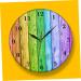 Zerodeko Color Wood Grain Wall Clock Yellow Bathroom Decor 3d Clock Shower Clock Retro Clock Mute Hanging Clock Colorful Wall Clock Wooden Clock Household Acrylic Wall Hanging - Buy Online on GoSupps.com