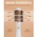 4-in-1 Hot Air Hair Dryer Brush - Negative Ion Styler for Drying, Straightening, Volumizing - Lightweight One-Step Hairdryer & Volumizer - White - Buy Online on GoSupps.com