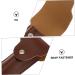 Minkissy Portable Leather Razor Holster - Double-Edged PU Case for Safe Storage & Travel - Buy Online on GoSupps.com