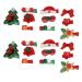 Canlierr Glitter Christmas Hairpins Comfortable Fashionable Accessory Ideal for Holiday and Festive Events with Clips for Cosplay Photo Booth Props