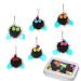 Songway cat toy fishing replacement - 6 pieces of insect -shaped cat fishing pendants with bells cat bar toys for cats 6 black insect