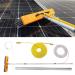 Solar Photovoltaic Panel Cleaning Water Spray Brush Professional High Altitude Window Glass Cleaning Tool Washing Set Equipment Extension Pole for Cars Caravan Truck 35cm Brush Head 7M/24FT