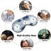 Light-Blocking Denim Patchwork Sleep Mask for Women | Comfortable Adjustable Blue & White Eye Cover for Men | Soft Blindfold Sleeping Mask - Buy Online on GoSupps.com