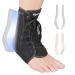Ankle Brace for Sprained Ankle Lace up Ankle Brace with 1Pair Metal and Plastic Support Bars Ankle Stabilizer Brace for Men Women Achilles Tendon Support Brace for Left Right L Large