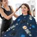 Waterproof Barber Cape - Skull & Star Pattern | Unisex Cheetah Haircut Bib for Men - International Shipping Available - Buy Online on GoSupps.com