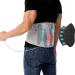 Back bandage with adjustable inflatable cushion lumbar support with 6 metal struts for relieving pain in the lower back area herniated disc sciatica back support belt for medium (waist: 33 "37")
