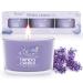 TRINIDa Sleep Candles Gifts for Women with 17 Variants Scented Candles Gift Set for Perfect Sleep and Stress Relief 3 Pastel Purple Filled Votives (Lavender Geranium Ylang Ylang) Light Purple - Sleep