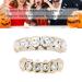 Shop Hip Hop False Teeth Set - Gold & Silver Rapper Accessories for Halloween & Festivals - Upper & Lower Teeth Decoration - Buy Online on GoSupps.com