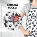 WAHL Paw Print Apron Grooming Aprons with Pockets Waterproof Bib for Pet Groomers Water-Resistant Anti-static Hair Repellent Dog Cat Grooming Apron Pet Bathing Showering Smock Waist - Buy Online on GoSupps.com