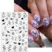 JMEOWIO 9 Sheets Halloween Nail Art Stickers Decals Self-Adhesive Cute Ghost Bat Pumpkin Nail Supplies Nail Art Design Decoration Accessories - Buy Online on GoSupps.com