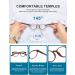 OKH 5-Pack Blue Light Reading Glasses - TR90 Frame, Unbreakable Readers, Anti Eye Strain/Headache - Round 2.0x - Buy Online on GoSupps.com