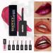 Shop Dulele Metallic Liquid Lipstick Set - 6 Waterproof Hydrating High Pigment Shades for Long-Lasting Non-Drying Matte Finish - Buy Online on GoSupps.com