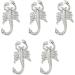 FEIlei Embossed Nail Charms 3D Scorpion Nail Art Accessories for DIY Nail Art Design Nail Art Decoration Jewelry Making - Buy Online on GoSupps.com