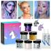 iMethod Body Glitter - 6 Jars Holographic Cosmetic Face Glitter, for Festival & Halloween Alien Makeup Body Glitter B