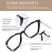 Blue Light Blocking Glasses - Vintage Oversized Cat Eye for Women & Men | Anti Eyestrain & UV Protection - AB3304 Bright Black - Buy Online on GoSupps.com