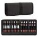 Lipstick Organizer - 32 Slots  Portable Lip Glosses Bag  Travel Lipstick Holder with 3 Different Lengths Elastic Bands  Cosmetic Makeup Storage Bag - Lipstick and Lip Glosses Are Not Included (1pcs)