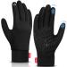 coskefy bicycle gloves warm gloves men women smartphone winter gloves outdoor running gloves slippery slippery windproof for men women to cycle hike black-b l