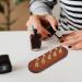 Baluue Nail Stand for Press on Nail Holder for Painting Nails Wood Nail Display Stand for False Nail Tip Manicure Tool Nail Art Display Home Salon Gold - Buy Online on GoSupps.com