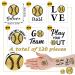 120 Pcs Softball Temporary Tattoos - Waterproof Body Stickers for Team Gift, Sports Fans, Party Supplies | Gold Softball Design - 6 Styles - Buy Online on GoSupps.com