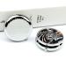 Round Zebra Print Pill Box - 3 Compartment Portable Medicine Organizer | Decorative Metal Pocket Pill Case - Buy Online on GoSupps.com