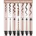 Ohuhu 7 in 1 Curling Wand Set with Interchangeable Ceramic Barrels and Heat Protective Glove - Dual Voltage Hair Curler in Rose Gold | Mother's Day Gift - Buy Online on GoSupps.com