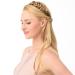 Gledola Messy Synthetic Hair Braided Headband - Classic Chunky Wide Hair Accessory for Effortless Style (Tonbank) | International Shipping Available - Buy Online on GoSupps.com