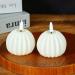 Flameless Pumpkin Candles - Battery Operated White Pumpkin Decor for Halloween (8pcs) | International Shipping - Buy Online on GoSupps.com