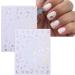 JMEOWIO 10 Sheets Moon Star Aurora Nail Art Stickers Decals Self-Adhesive Cute Nail Supplies Nail Art Design Decoration Accessories - Buy Online on GoSupps.com