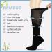Athlemo Women Bamboo Diabetic Socks 4 Pairs | Knee High Circulatory No-Binding Dress Socks | Breathable & Cushioned Sole | Black (4pairs) Size 10-13 - Buy Online on GoSupps.com