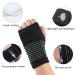 Yoezuo Hand Wrist Braces 2 Pack Elastic Breathable Wrist Band with Strap Support for Carpal Tunnel Arthritis Tendonitis Hand Pain Relief Men/Women Right & Left (Black) - Buy Online on GoSupps.com