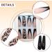 Luvadeyo 24 pcs Long White Ballerina Acrylic Nails - Leopard Pattern False Nails for Women | Full Cover Press-On Nail Art - Buy Online on GoSupps.com