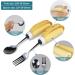 Feeding Assist Tableware Disabled Auxiliary Fork Training Aids for Elderly Patients Utensil Angled Spoon and Fork Self Eating - Buy Online on GoSupps.com