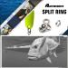 AMYSPORTS Stainless Steel Split Rings | 90lb High Strength Fishing Connector | 100 pcs - Buy Online on GoSupps.com