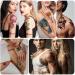 77 Sheets Temporary Tattoo Assortment: Flower Dream Catcher, Cat, Goldfish, Half Arm, Shoulder, Neck - 60 Tiny Waterproof Realistic Tattoos for Women, Girls, and Kids - Buy Online on GoSupps.com