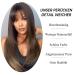 Buy Testar 24 Brown Wig with Bangs - Long Straight Dark Brown Wigs for Women | Natural Art Hair for Daily Wear Parties & Cosplay - Buy Online on GoSupps.com