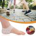 2 Pairs Gel Heel Socks - Silicone Heel Pads for Plantar Fasciitis & Pain Relief Comfort for Crack Heels & Painful Feet - Buy Online on GoSupps.com