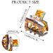Kavya 6-Piece Non-Slip Hair Clips for Women | Small Angular Tortoise Acetate & Leopard Clips | Perfect for Thin Hair - Buy Online on GoSupps.com