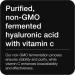 Hyaluronic Acid Supplements Lab Tested 95% Ultra High Purity Fermented and Bioavailable with Vitamin C Third Party Lab Tested 360 Capsules 360 Count (Pack of 1) - Buy Online on GoSupps.com