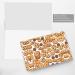 YYHWHJDE Gray Cookies Food Chocolate Chip Biscuits pattern High-Grade Pearl Paper Greeting Card :: 4X6 in for Birthday Card Party Invitation Card Gray One Size - Buy Online on GoSupps.com