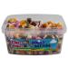 Ellies Jellies Dolly Mixtures - 700g Rectangle Tub Vibrant Colors- Soft Sweets Multi Shapes Fondant Shapes Sugar Coated Jellies